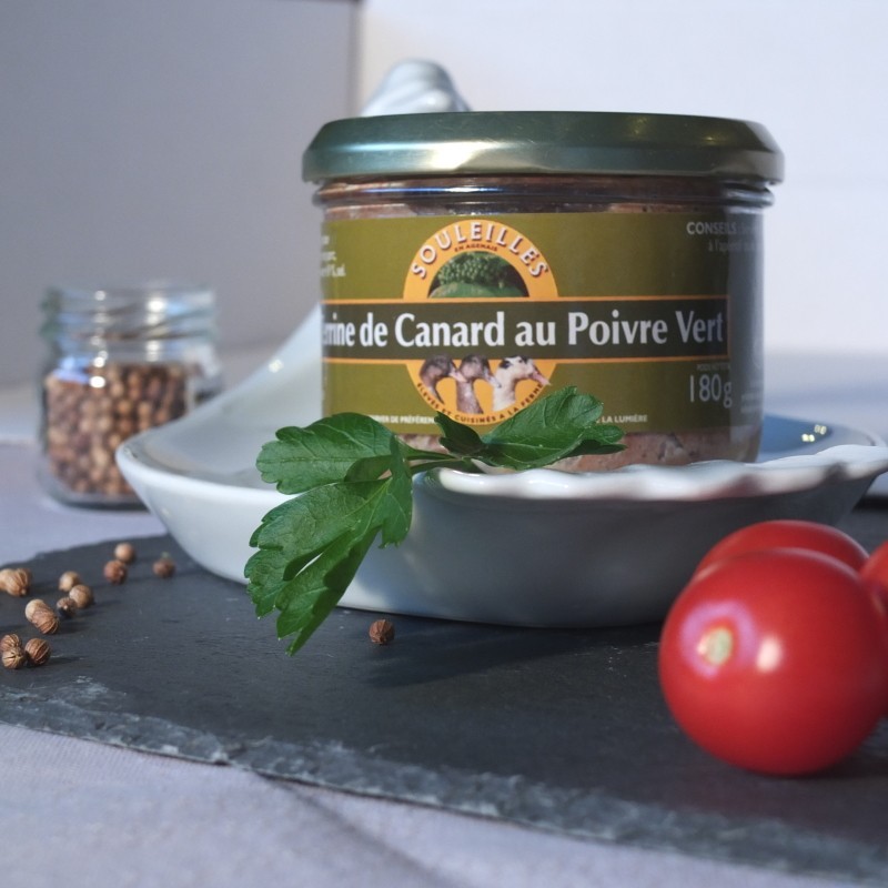 Terrine de magret au poivre vert 180g