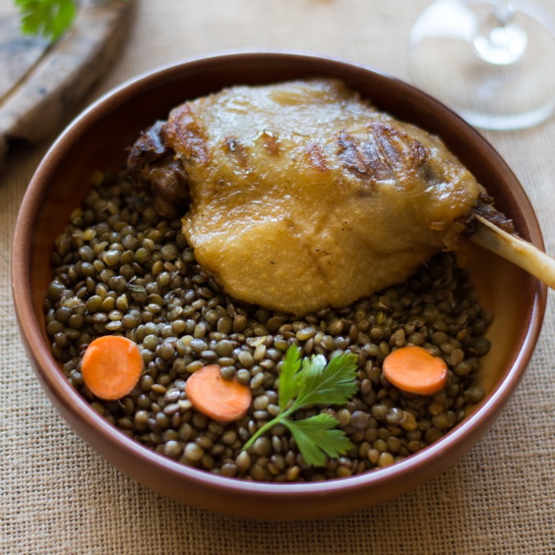 Lentilles au confit de canard 780g