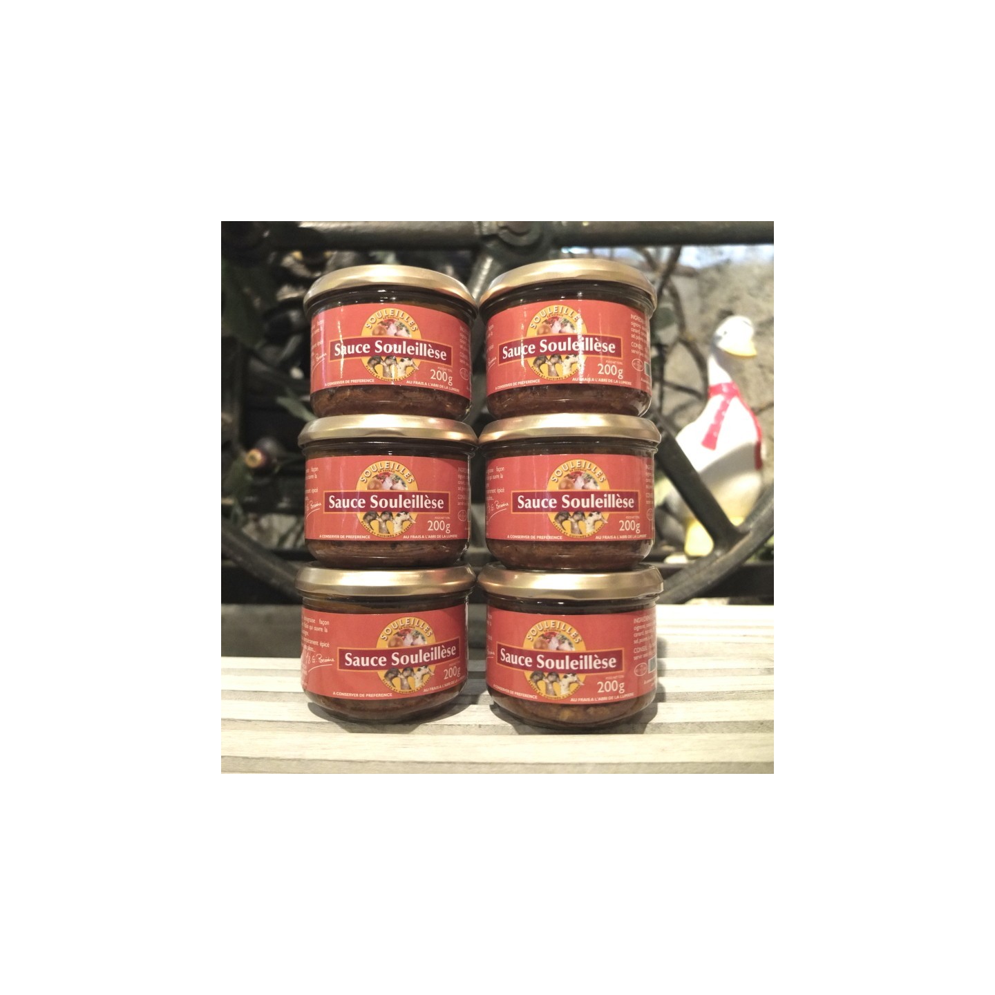 LOT DE 6 SAUCES SOULEILLESE