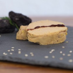 Marbré de Foie Gras- crème de pruneaux et eau de vie de prune 500g  - COMMANDE PAR TELEPHONE