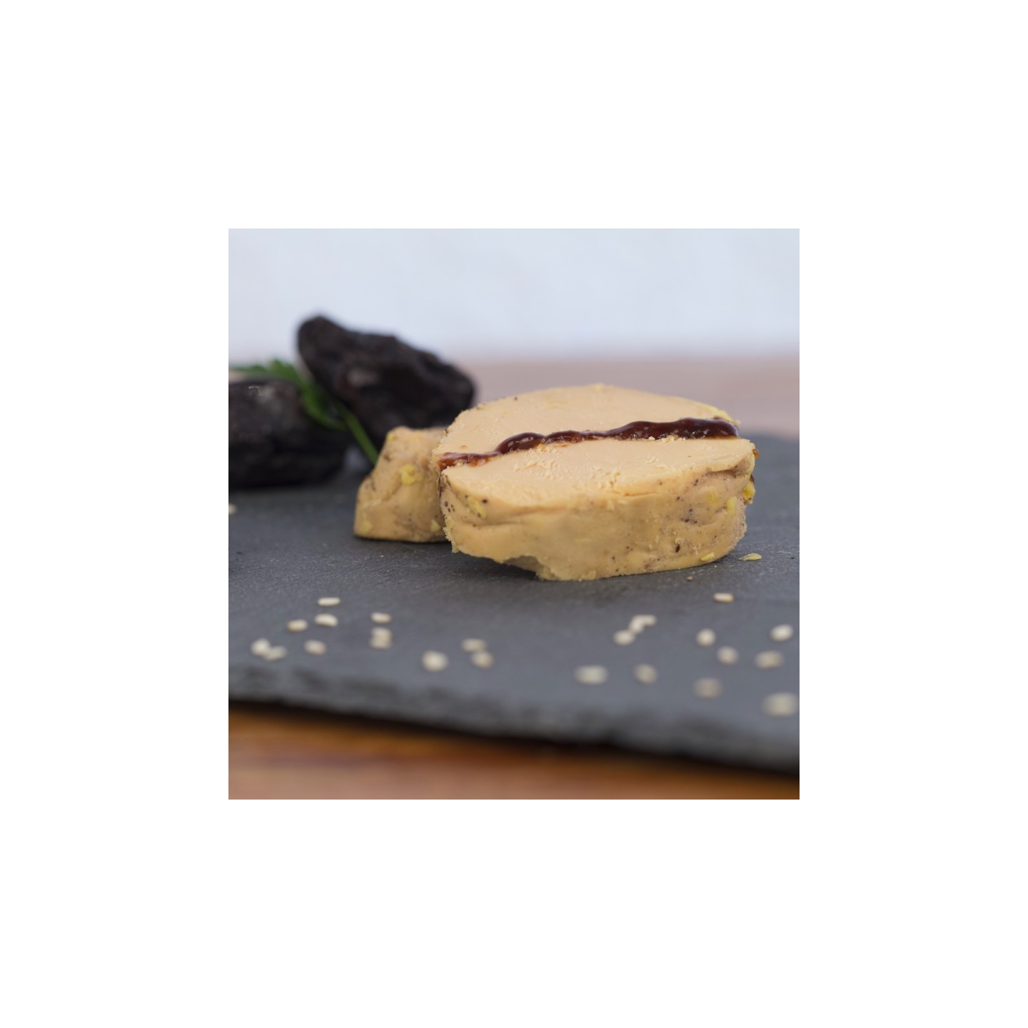 Marbré de Foie Gras- crème de pruneaux et eau de vie de prune 500g  - COMMANDE PAR TELEPHONE