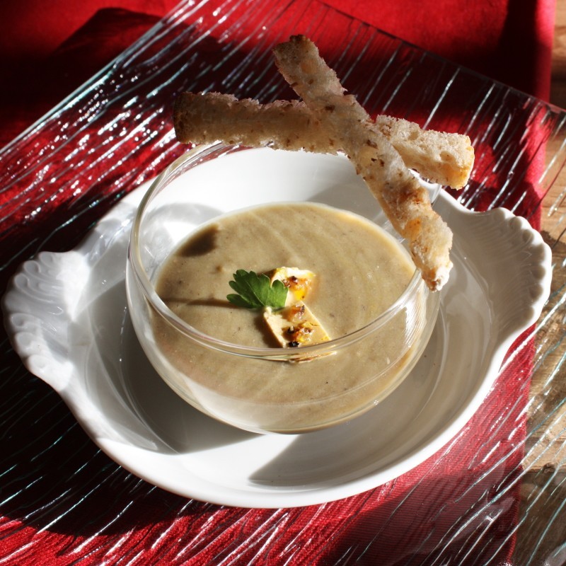 Velouté à la chataîgne et au foie gras