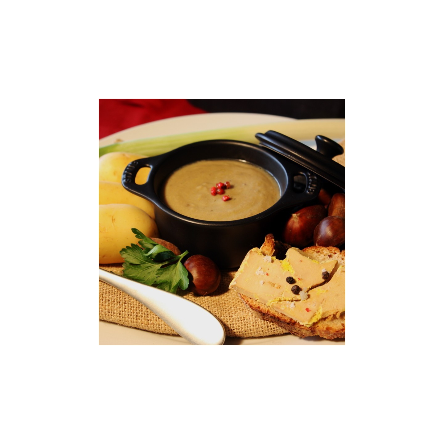 Velouté à la chataîgne et au foie gras