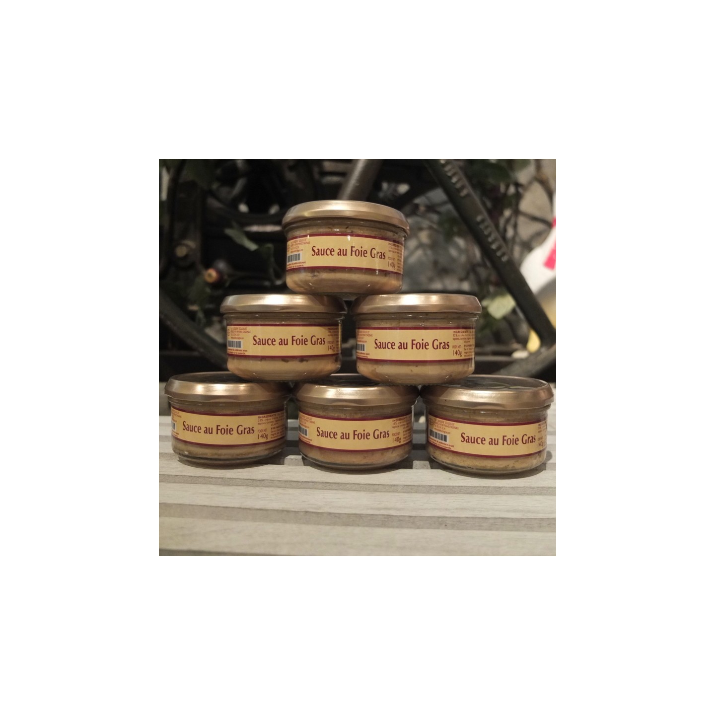 LOT DE 6 SAUCES AU FOIE GRAS 140G