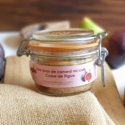 Foie Gras mi-cuit Coeur de Figue 130g - COMMANDE PAR TÉLÉPHONE