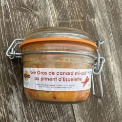 Foie Gras Entier Mi-Cuit au piment d'Espelette 130g